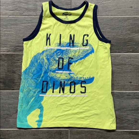 OshKosh Boys sleeveless Dino shirt size 10